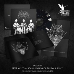 HELL MILITIA – Canonisation Of The Foul Spirit, LP [transparent black]