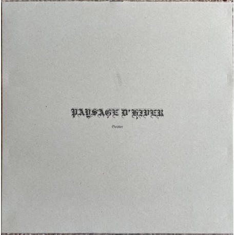 PAYSAGE D'HIVER - Geister, DLP [special Edition]